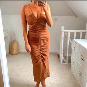 Zara cut out midi dress